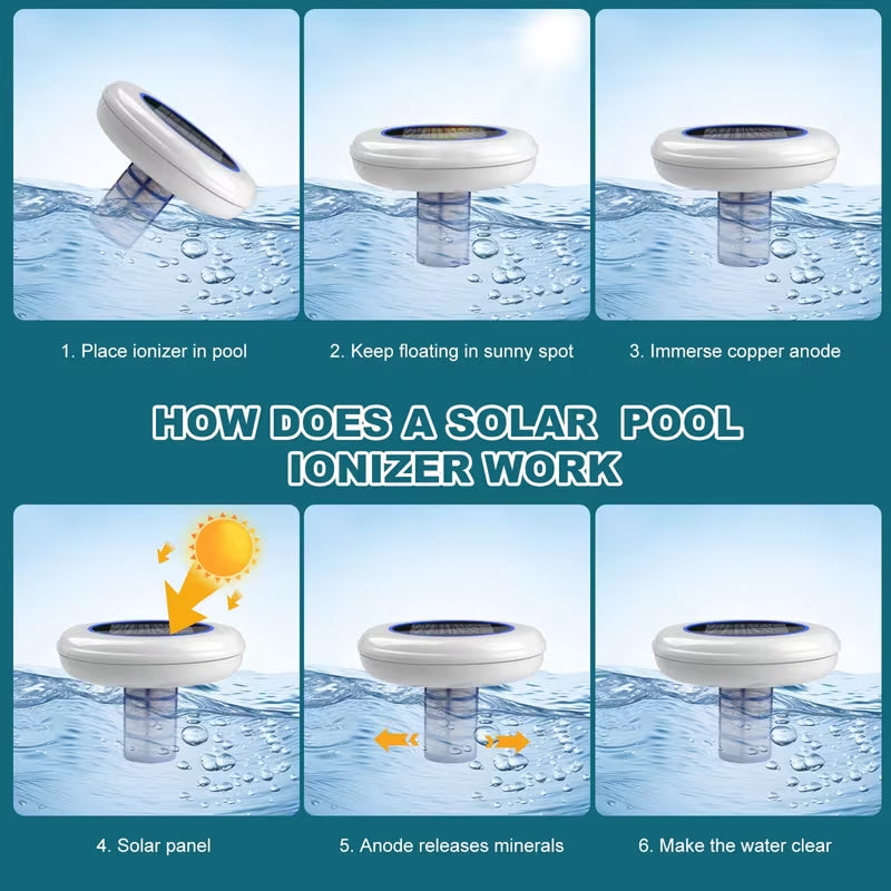 IonaraSol Solar Pool Ionizer | Clear Pool Water Purifier