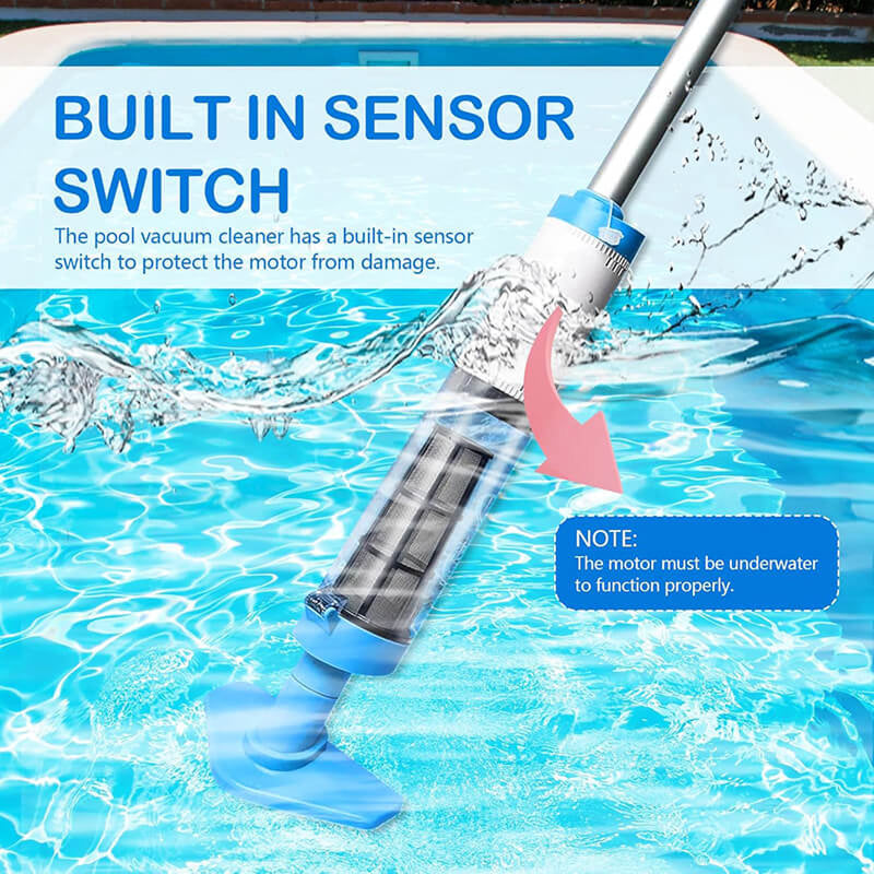 AquaVacim Cordless Pool Vacuum Cleaner for Sand & Silt