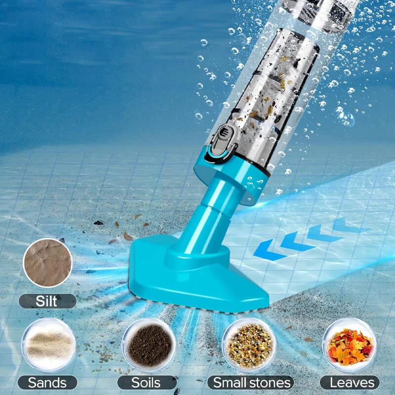 AquaVacim Cordless Pool Vacuum Cleaner for Sand & Silt