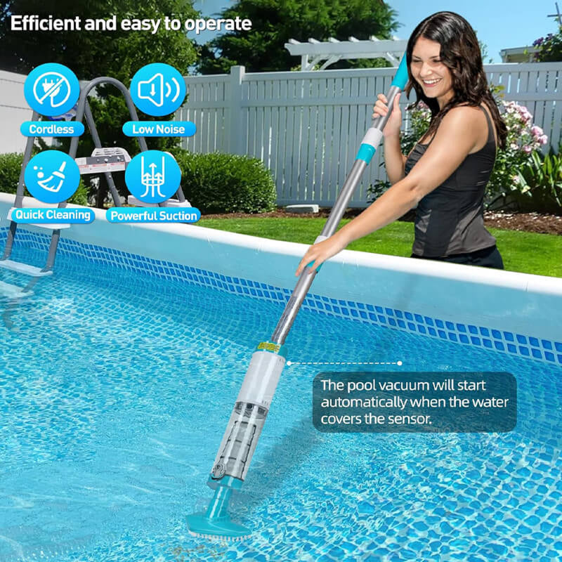 AquaVacim Cordless Pool Vacuum Cleaner for Sand & Silt