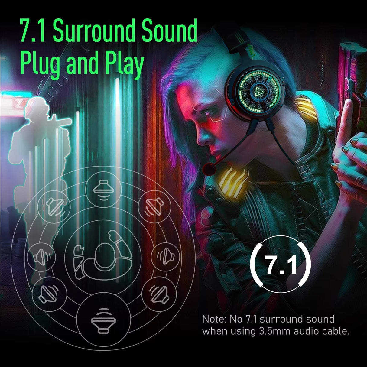 AuziHalo Gaming Headset