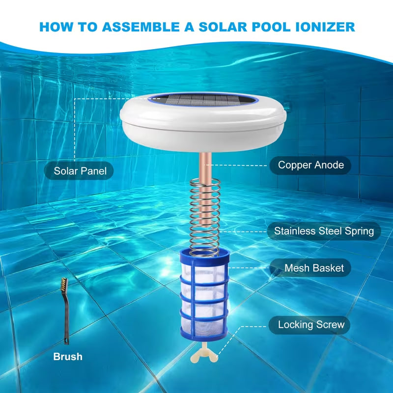 IonaraSol Solar Pool Ionizer | Clear Pool Water Purifier