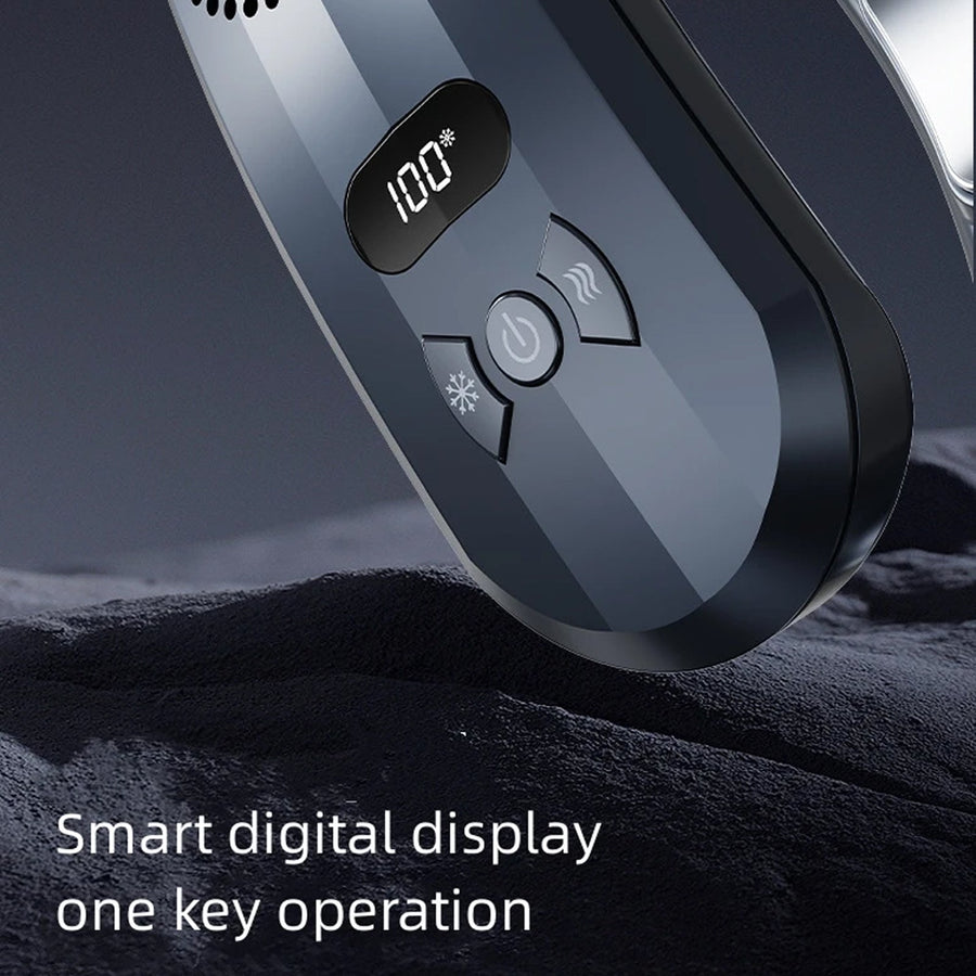 HulaZepyr Wearable Neck Fan with Instant Semiconductor Cooling