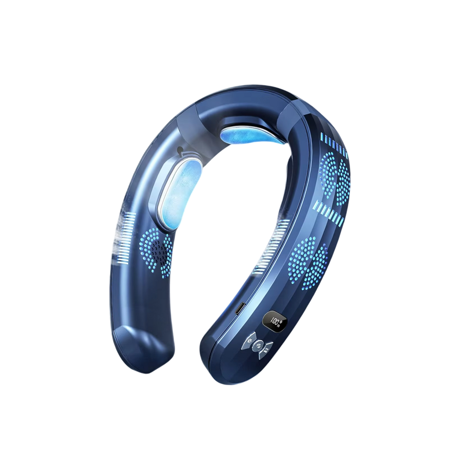 HulaZepyr Wearable Neck Fan with Instant Semiconductor Cooling