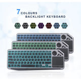 PixelKibo Wireless Multi-Device Keyboard with Precision Touchpad