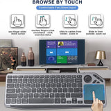 PixelKibo Wireless Multi-Device Keyboard with Precision Touchpad