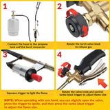 PyroScorc 3 Professional 800,000 BTU Propane Weed Burner
