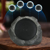 Rockyspizk Solar-Powered Outdoor Rock Speaker