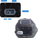 Rockyspizk Solar-Powered Outdoor Rock Speaker